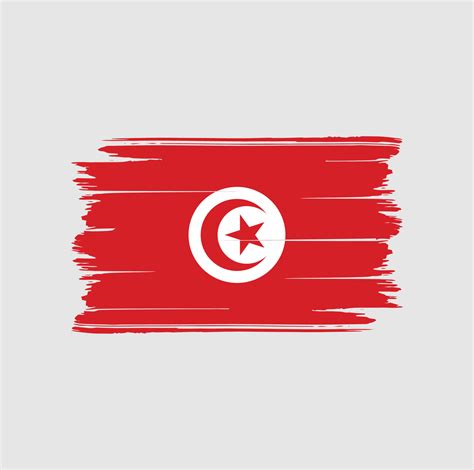 Tunisia Flag Brush. National Flag 7156778 Vector Art at Vecteezy