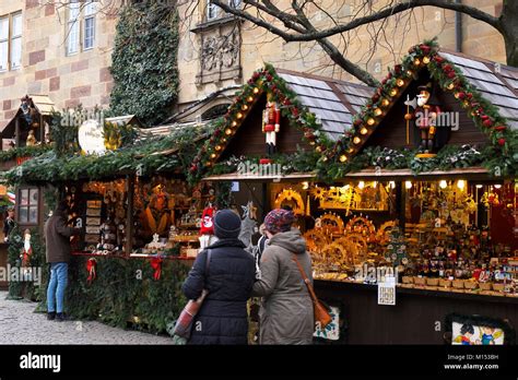 Germany, Baden Wurtemberg, Stuttgart, Christmas market, chalets Stock Photo - Alamy