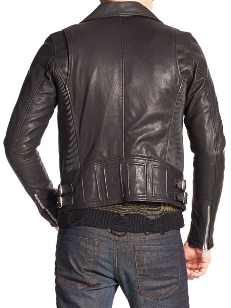 Lyst - Diesel Gibson Leather Jacket in Black for Men