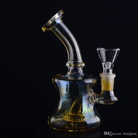 Small Matrix Perc Glass Water Bong - 6.5" - 2 Colors Available | iBurnt.com