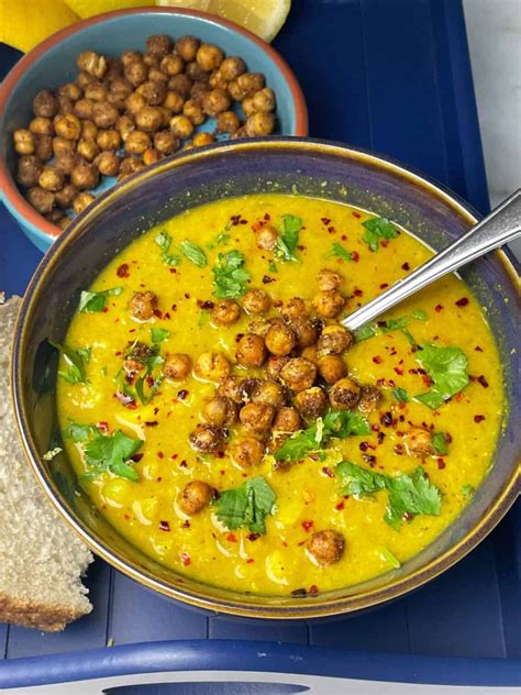 Curried Chickpea and Parsnip Soup - Traditional Plant-Based Cooking