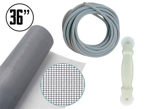 All-in-One Screen Repair Kit - 36" x 84" Grey Fiberglass Replacement S – Window Hardware Direct