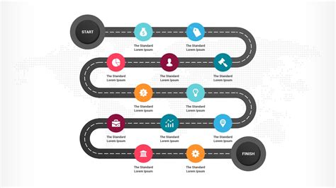 Roadmap Infographic Template Free