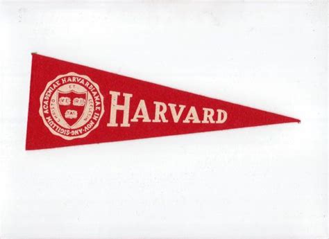 Vintage College Pennant HARVARD University 9 1/2 Inch Red | Etsy in ...