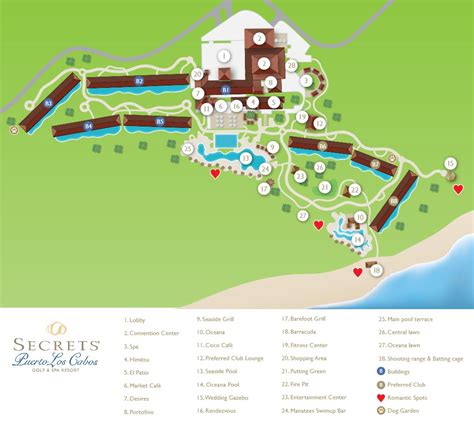 Resort Map | Secrets Puerto Los Cabos Golf & Spa Resort | Los Cabos, Mexico