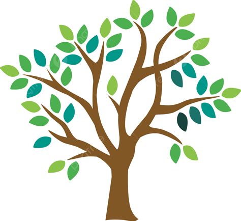 Simple Tree Vector, Nature, Tree, Leaves PNG and Vector with Transparent Background for Free ...