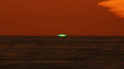 Rare green flash at sunset is more than pirate folklore