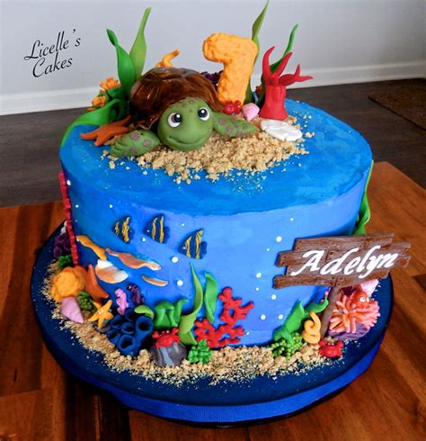 Sea Turtle Cake - CakeCentral.com