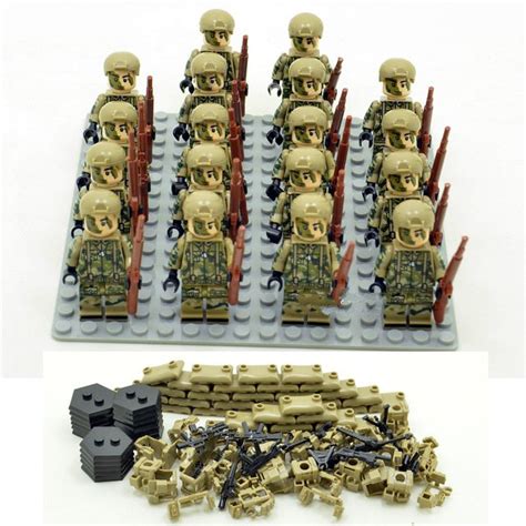 18pcs Soldier Army WW2 World War Special Force Military Lego Minifigure toys Set