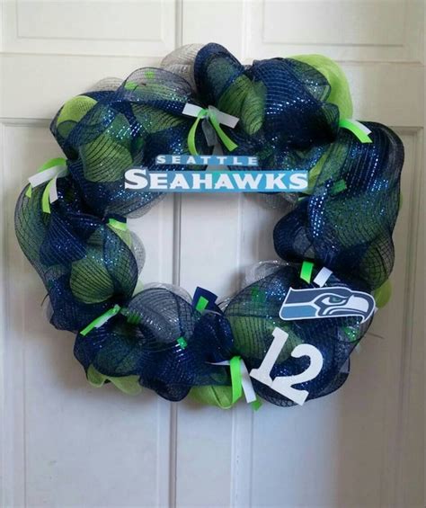 Items similar to SEATTLE SEAHAWKS- Seahawks Wreath- Seahawks Gift- Fan ...