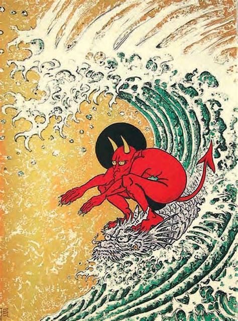 “Surf or Die", Ed Hardy, color lithograph, 2011 : r/Art