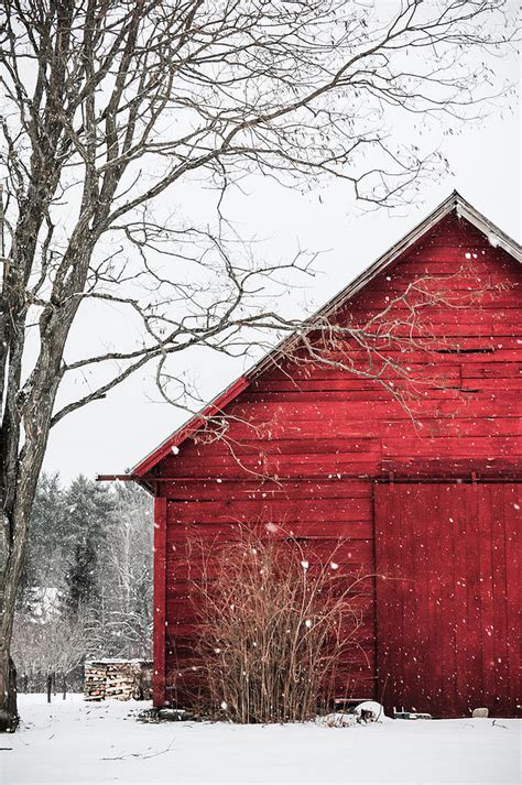 The Snowy Red Barn Photograph by Lyn Scott - Fine Art America