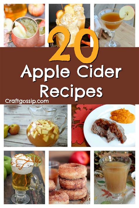 20 Delicious Cider Recipes – Edible Crafts