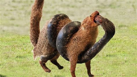 Mongoose Fighting A Snake