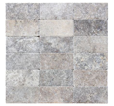 Silver Travertine Tumbled Tiles - Icon Tile