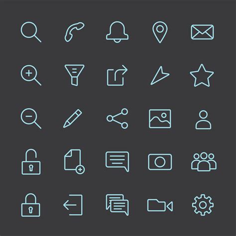 Free Download | UI/UX Line Icon Kit on Behance