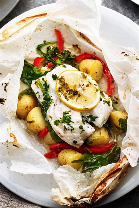 Baked New Potatoes and Cod en Papillote - Most Popular Ideas of All Time