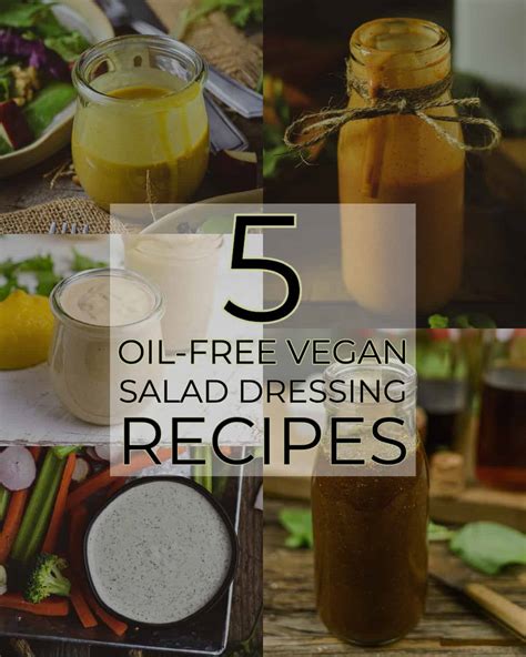 5 Oil-Free Vegan Salad Dressing Recipes - Shane & Simple