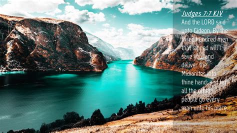 Judges 7:7 KJV Desktop Wallpaper - And the LORD said unto Gideon, By ...