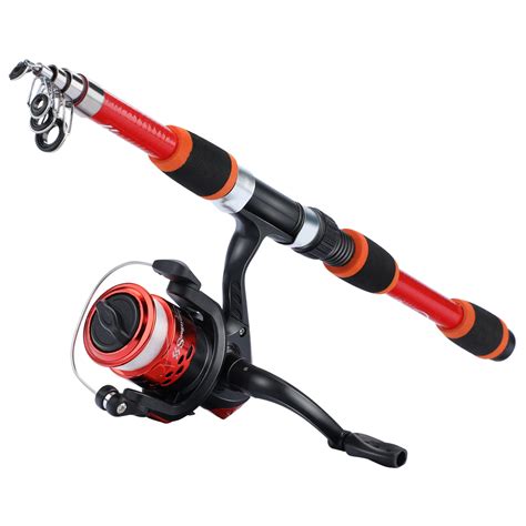 Fishing Rod and Reel Set Fishing Rods Set Full Set Fish rods 1.8m ...