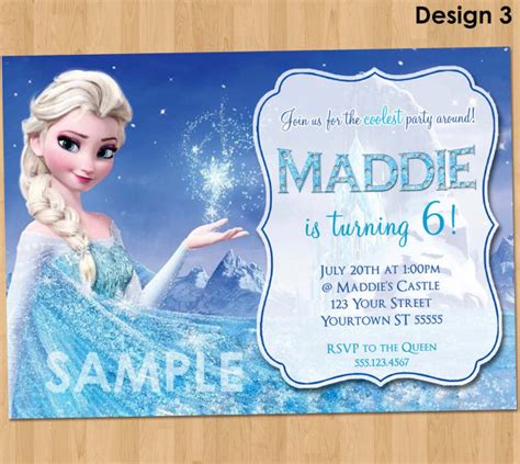 8 Best Images of Elsa Frozen Birthday Party Invitations Printable - Elsa Frozen Birthday Party ...