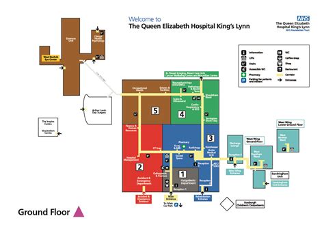 The Queen Elizabeth Hospital King's Lynn NHS Foundation Trust: hospital map