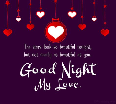 100+ Romantic Good Night Love Messages - WishesMsg