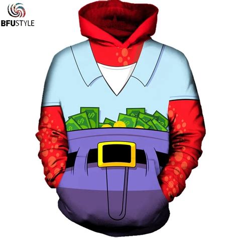 BFUSTYLE Cartoon Print Men Women Hoodies Streetwear Sweatshirts Pullover Hooded Hip Hop Homme ...