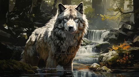 Wolf in the Forest wallpaper by BelindaBindi on DeviantArt