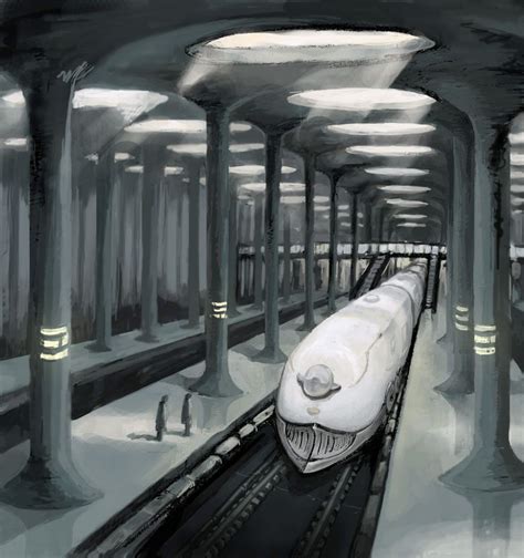 The Hyperloop | Train station architecture, Train art, Train