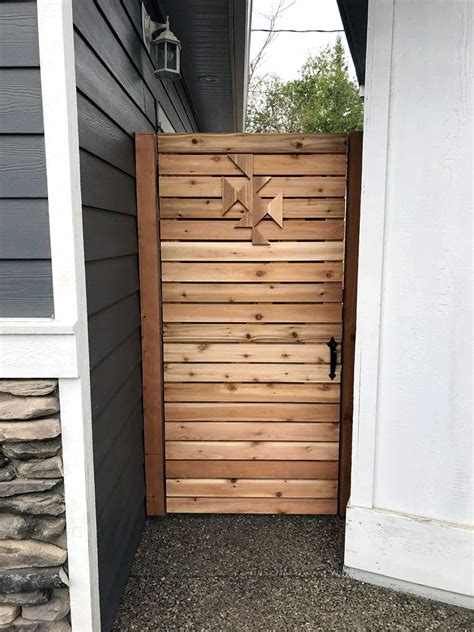 Custom Cedar Gate - Morgan K Landscapes