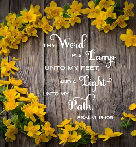 Psalm 119:105 KJV Bible Verse Art thy Word is a Lamp Unto My Feet SVG PNG Jpg Instant File ...