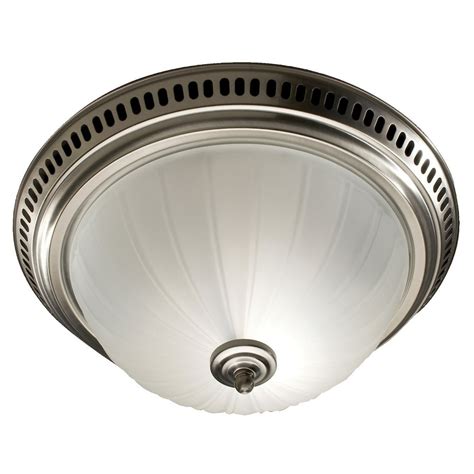 Broan 741 SN Satin Nickel/Frosted Glass Globe Decorative Ceiling Ventilation Fan Light - Walmart ...