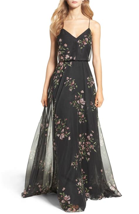 Dark Floral Maxi Dresses | Dress for the Wedding