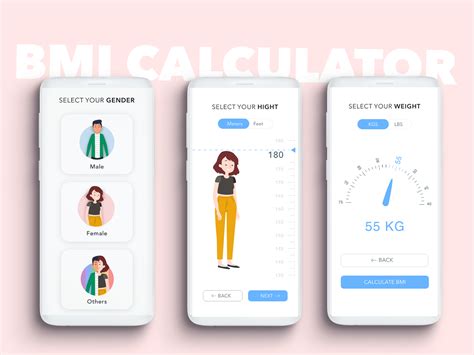 BMI calculator by Chandan Mishra on Dribbble