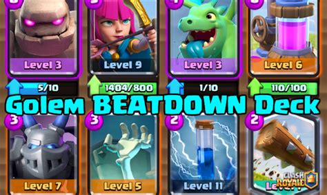 Most Meta Deck #7- Golem Baby Dragon Beatdown Deck | Clash for Dummies