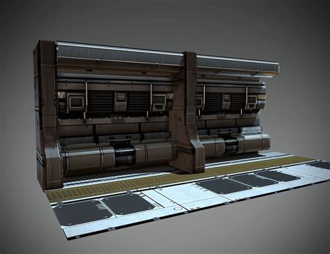 ArtStation - Low Poly Trim Sheet Wall, Tyler Smith | Scifi wall, Sci fi ...