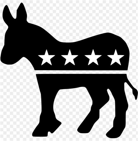 Free download | HD PNG democrats donkey black democratic party logo black and white PNG ...