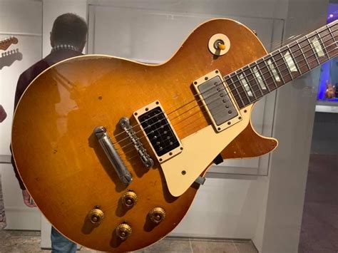 Jimmy Page Number One 1959 Gibson Les Paul. At the Metropolitan Museum of Art Play it Loud ...