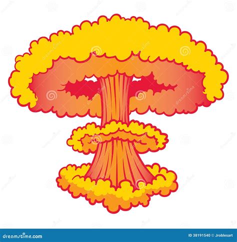 Nuke Explosion Vector Illustration | CartoonDealer.com #38191540