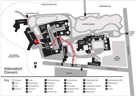 Abbotsford Convent Map — Moral Fairground