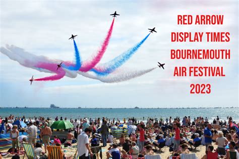 Bournemouth Air Festival 2023 - Red Arrows Display Times | Visit ...