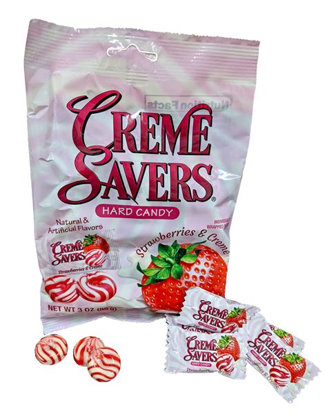 Creme Savers Strawberries and Creme 3oz Bag — b.a. Sweetie Candy Store