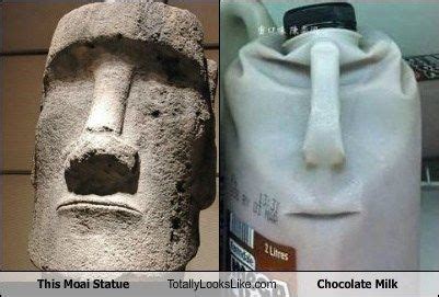 This Moai Statue Totally Looks Like Chocolate Milk | Chocolate milk, Like chocolate, Chocolate