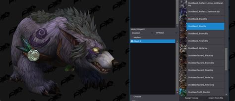 Worgen Druid Colors