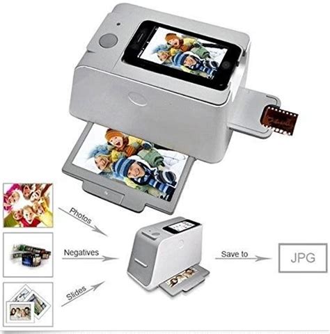 New Smartphone Scanner ,Photo Scanner 35mm Negative Film and Slide Scanner APP 1800 DPI Support ...