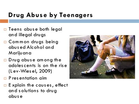 SOLUTION: Drug Abuse By Teenagers - Studypool