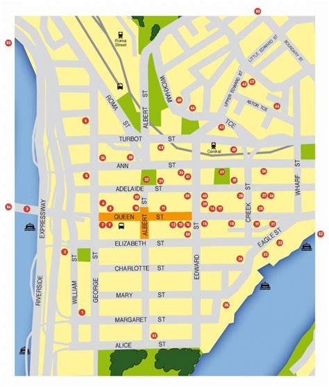 Printable Map Of Brisbane