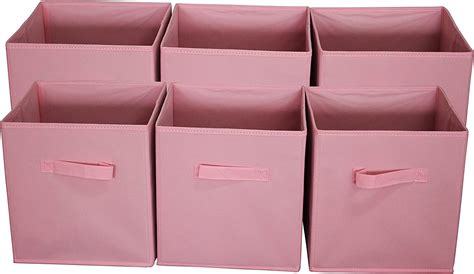 Home Home & Kitchen 6 Pack Sodynee New Foldable Cloth Storage Cube Basket Bins Organizer ...
