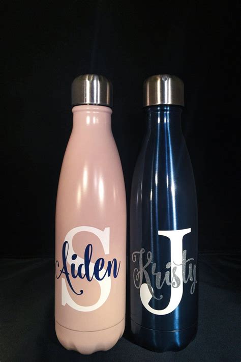 Personalized S'well Bottle - Big Initial and Name | Swell bottle, Bottle, Monogram water bottle